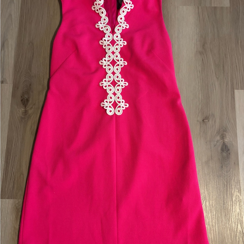 Vince Camuto Pink Mini Dress with White Detailing